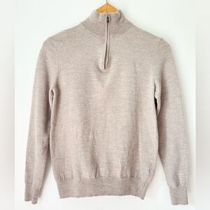 Christian Lacroix Sweater Women’s Small 100% Merino Wool Half Zip Pullover